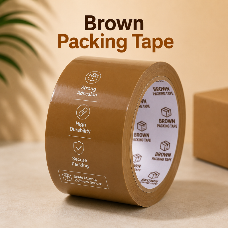 Brown Packing Tape (Pack-6) 65meter
