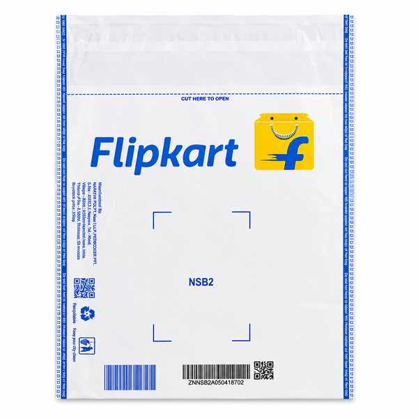 Flipkart Transparent Polybags | Self Adhesive Waterproof Courier Bags | 100 Pieces Pack